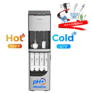 Waterdrop Y1CH Mineral Reverse Osmosis Bottleless Water Cooler, Silver
