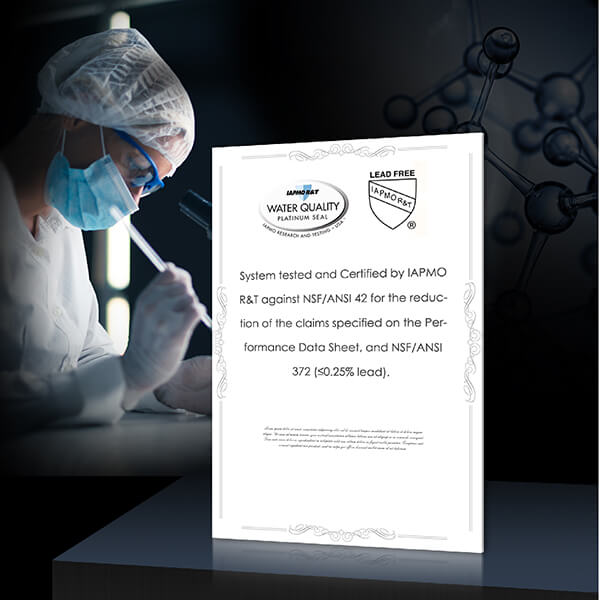 NSF/ANSI 42&372 Certified