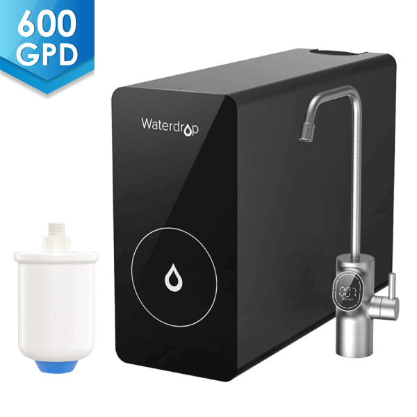 6-Stage Reverse Osmosis Water Purifier System With TDS Meter - Under-Sink, 260L Capacity, White