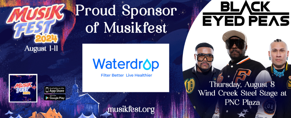 Waterdrop Is Proud to Sponsor Musikfest 2024!