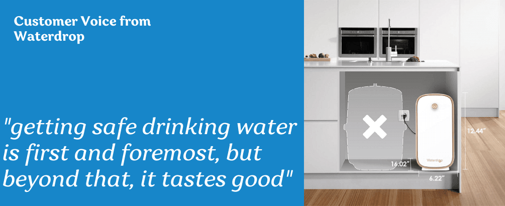 Never Run out of Safe Drinking Water with Waterdrop