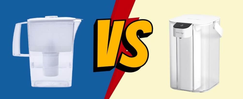 Traditional Water Filter Pitcher VS Waterdrop Electric Pitcher
