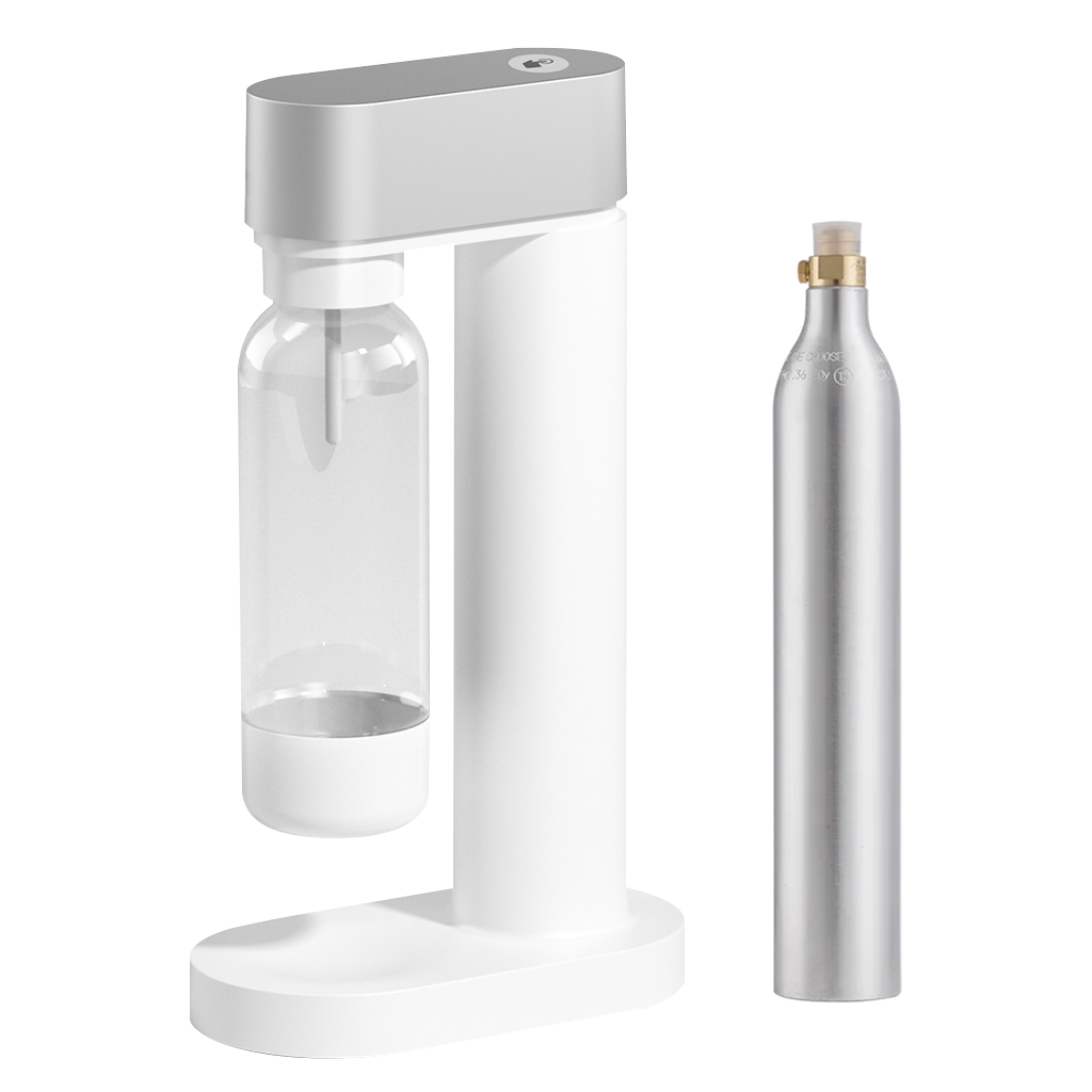 Sodafizz Aerated Beverage Maker, Soda Maker Machine for Home Carbonating (White)