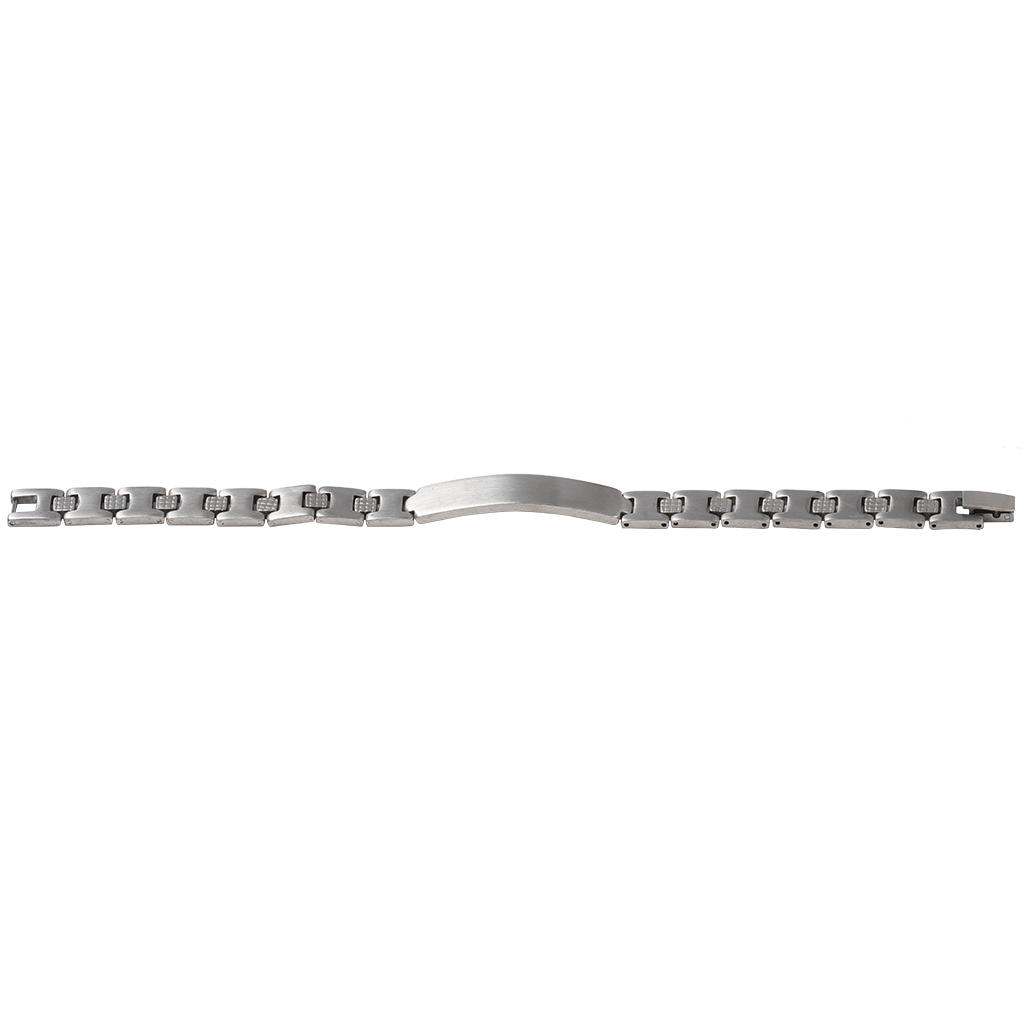 Waterdrop Stainless Steel Metal Band Adjustable Link, ID Name Bracelet Stainless Steel