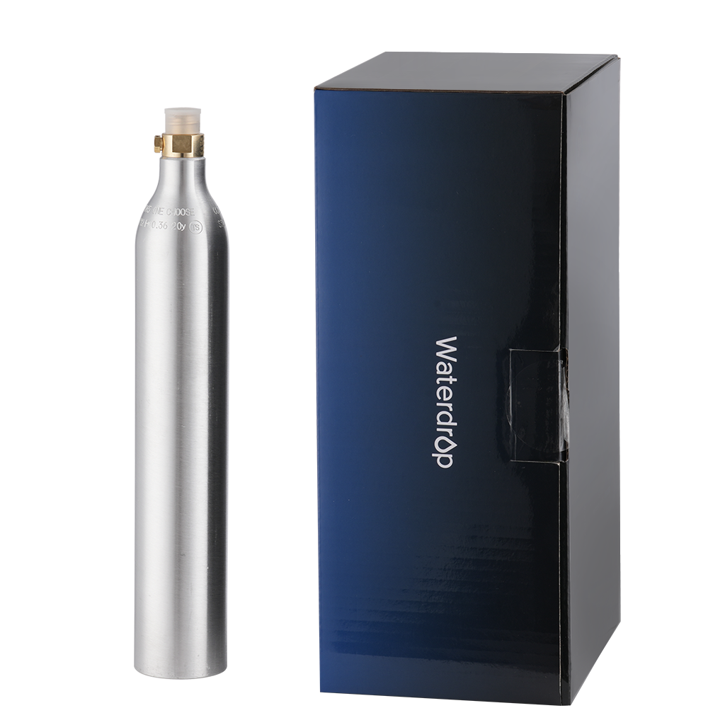 Waterdrop 60L CO2 Metal Canister Cylinders, Screw-in exchange cylinder refills
