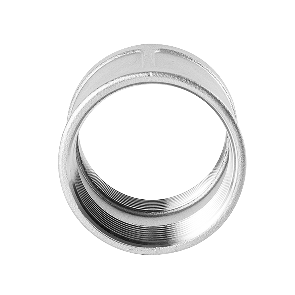 Waterdrop 304 Stainless Steel Pipe Coupling Fitting, 2" Female x 2" Length Pipe Coupler Connector Adapter Fitting