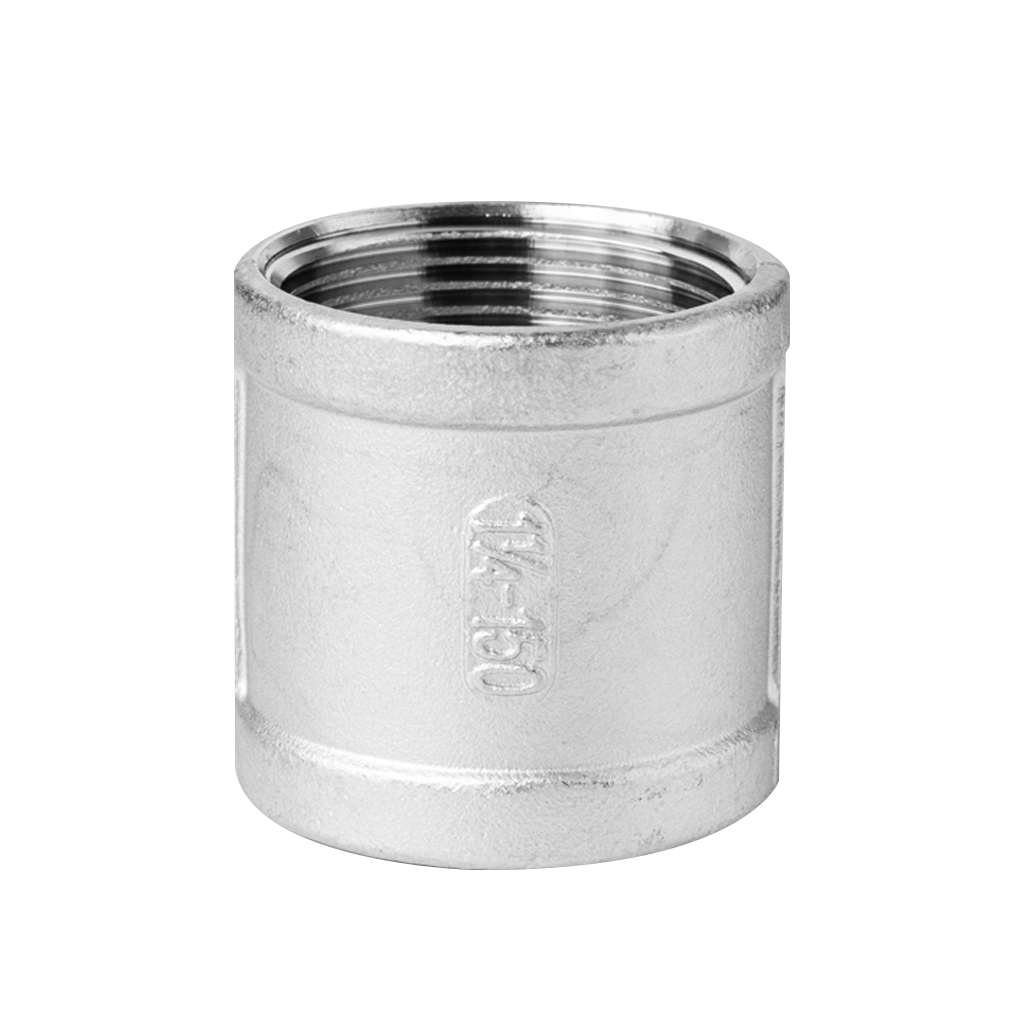 Waterdrop 304 Stainless Steel Pipe Coupling Fitting, 2" Female x 2" Length Pipe Coupler Connector Adapter Fitting