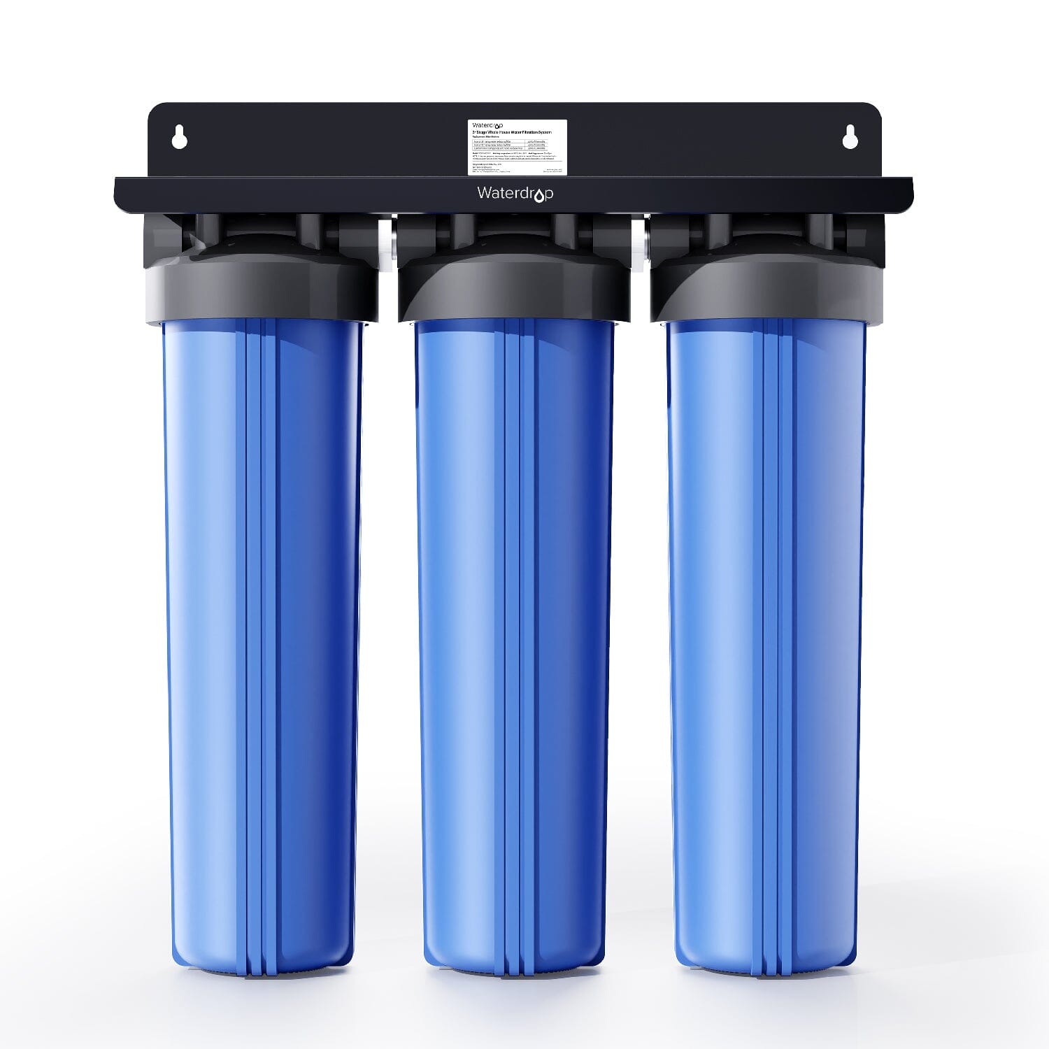 Waterdrop 3-Stage Whole House Water Filter System with Carbon Filter & Sediment Filter