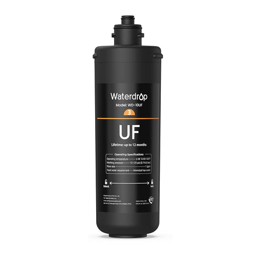 Waterdrop 10UF Under Sink Water Filter, Replacement for Waterdrop WD-TSA-UF 3-Stage Ultra-Filtration Under Sink Water Filter System, 1 Pack