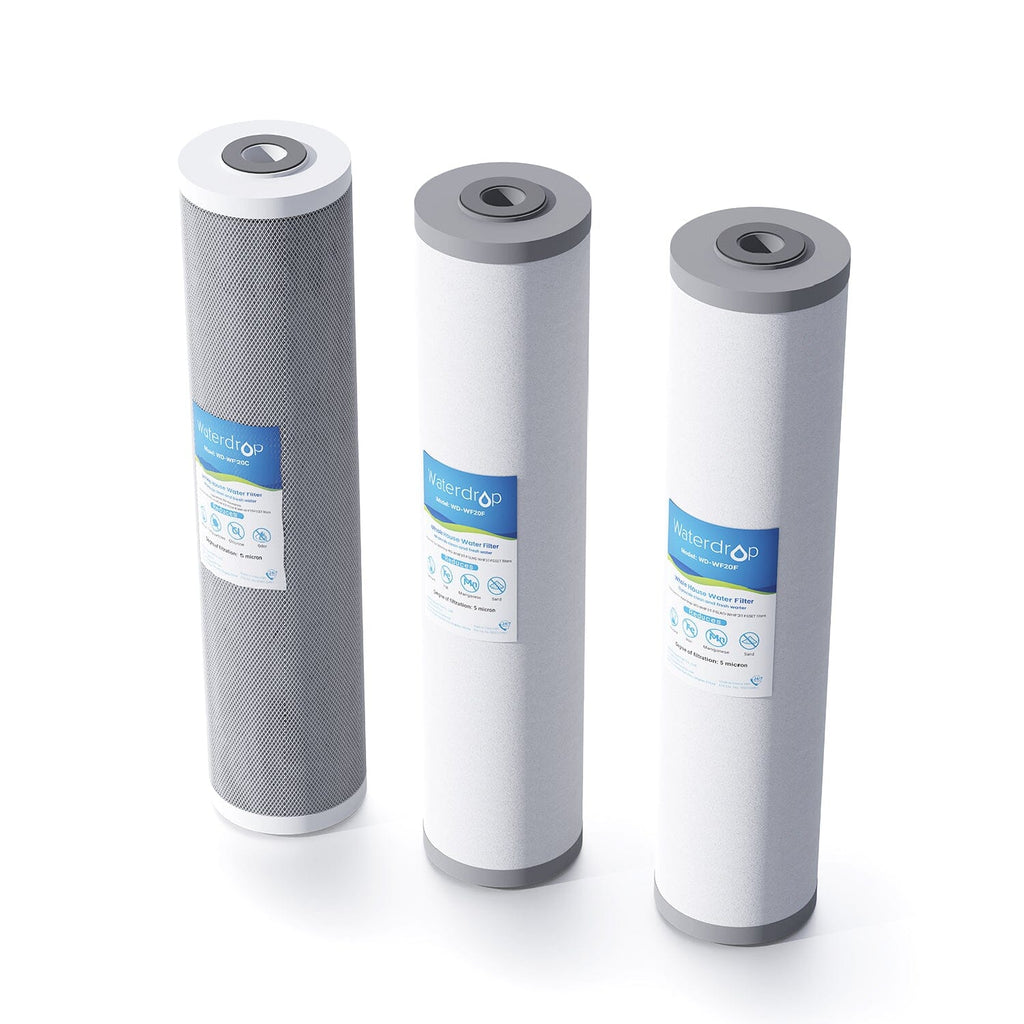 Replacement WD-WF20FG for WD-WHF3T-FG Whole House 3-stage Filter System – Reduces Iron & Manganese