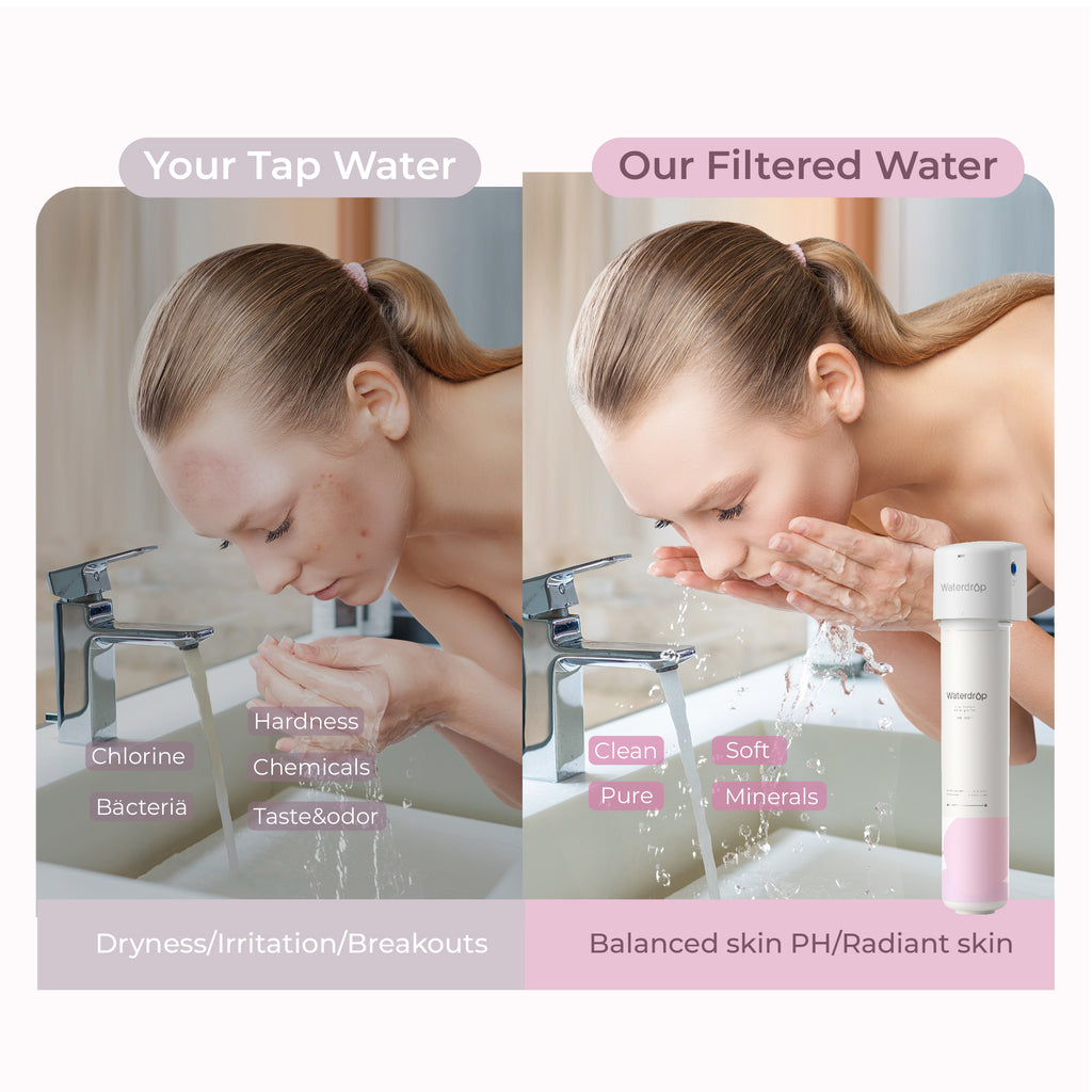 Waterdrop Skincare Water Softening System - Softens Skin & Hair (Includes 1 Filter)