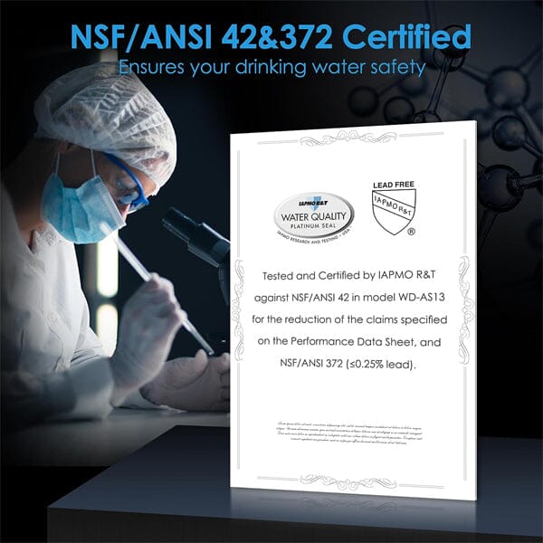 12-month Filter Lifespan Under Sink Replacement Water Filter for AS13