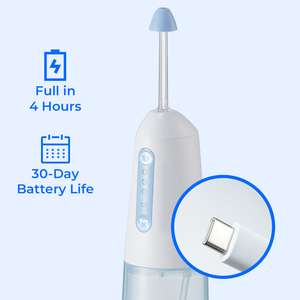 Waterdrop Nasal Irrigation System- Irrigation for Sinus Relief - Nose Cleaner Aspirator System - Waterproof - 3 Pressures: Normal, Soft, Pulse