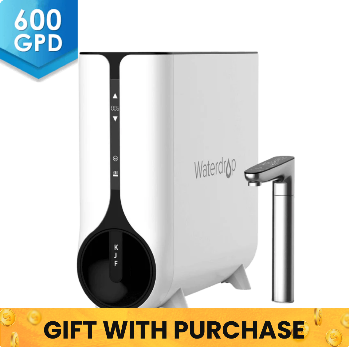 Waterdrop Reverse Osmosis System, Instant Hot Water Dispenser, K6