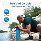 Sodafizz Gravity Water Bag for Portable Water Filter Straw，Recyclable flexible plastic pouches