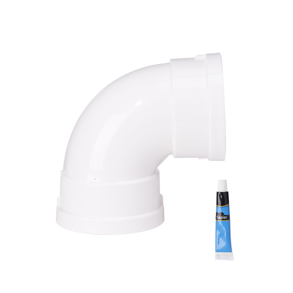 Waterdrop 2'' PVC 90 Degree Elbow Pipe, Junctions for pipes, not of metal, pipe couplings and joints, Fittings with sealer for water pipe connections