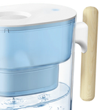 Sodafizz Portable Water Filter Pitcher, 200-Gallon Long-Life 10-Cup, Reduces Fluoride, Chlorine, BPA Free