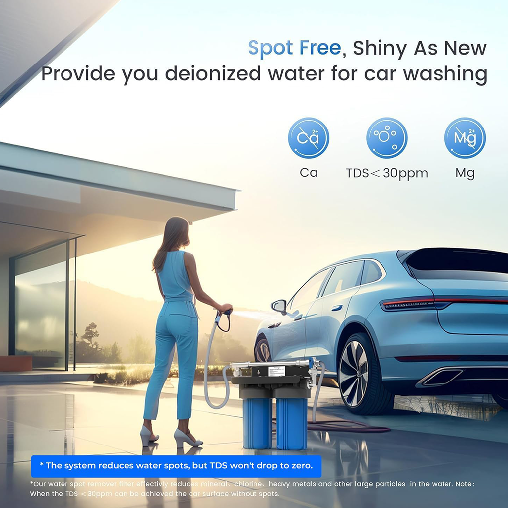 Sodafizz Spotless Car Wash System with Resin, Deionized Water System, Spot Free, Works for All Vehicles, RV, Motorcycles, Windows, Boats, Planes and More, No Towel Drying