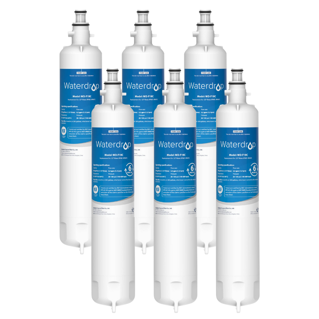 Waterdrop (Built-in CHIP) Replacement for GE® RPWFE Refrigerator Water Filter, NSF 42 & 372 Certified