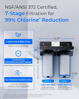 Waterdrop WHF21-SH Whole House Water Filter System for Well Water, 5 Micron
