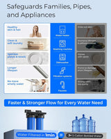 Waterdrop WHF21-SH Whole House Water Filter System for Well Water, 5 Micron