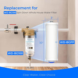 Waterdrop 5 Micron Sediment Water Filter Replacement for WD-BG100 Whole House Water Filter System