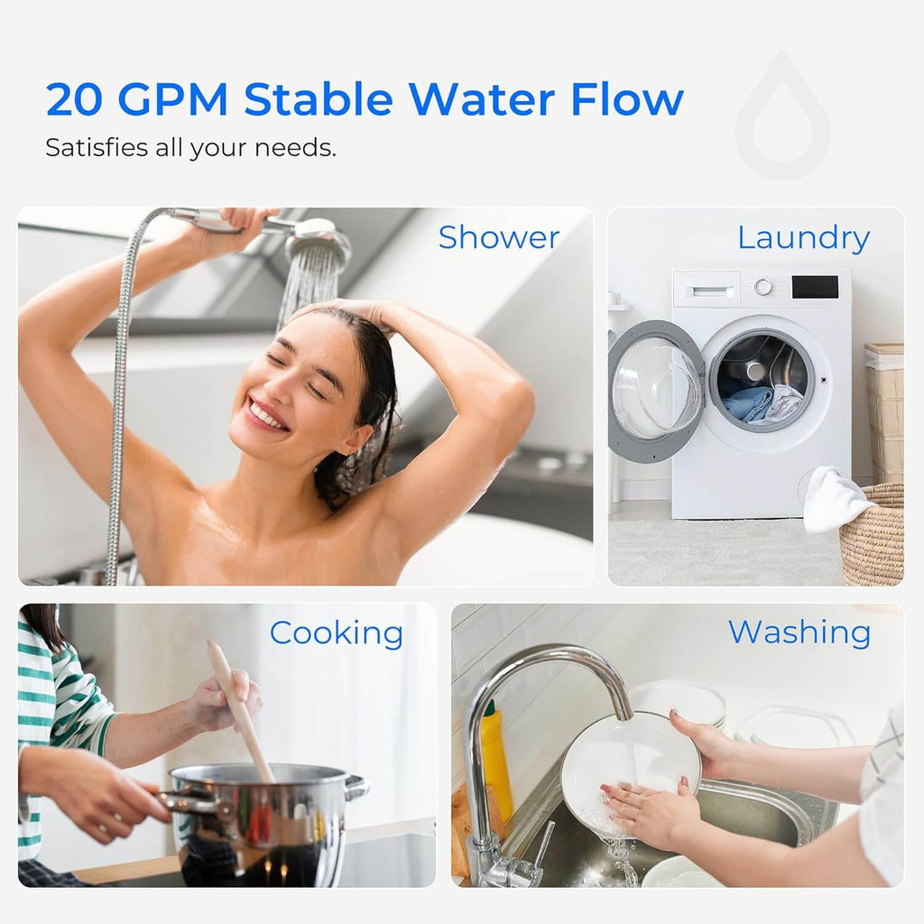 Waterdrop 5 Micron Sediment Water Filter Replacement for WD-BG100 Whole House Water Filter System