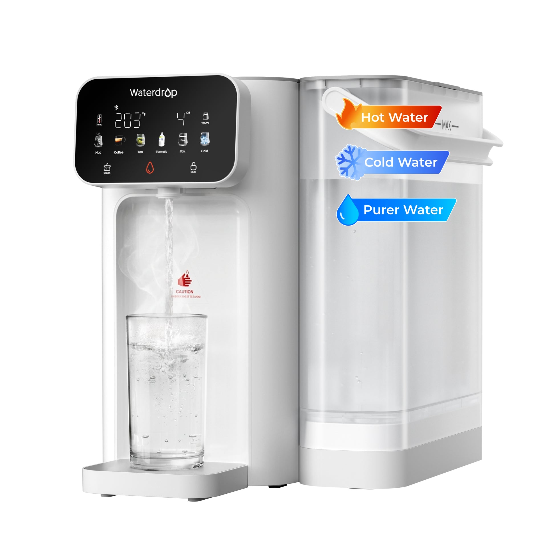 Waterdrop Instant Hot and Cold Countertop Water Filter Dispenser CT01