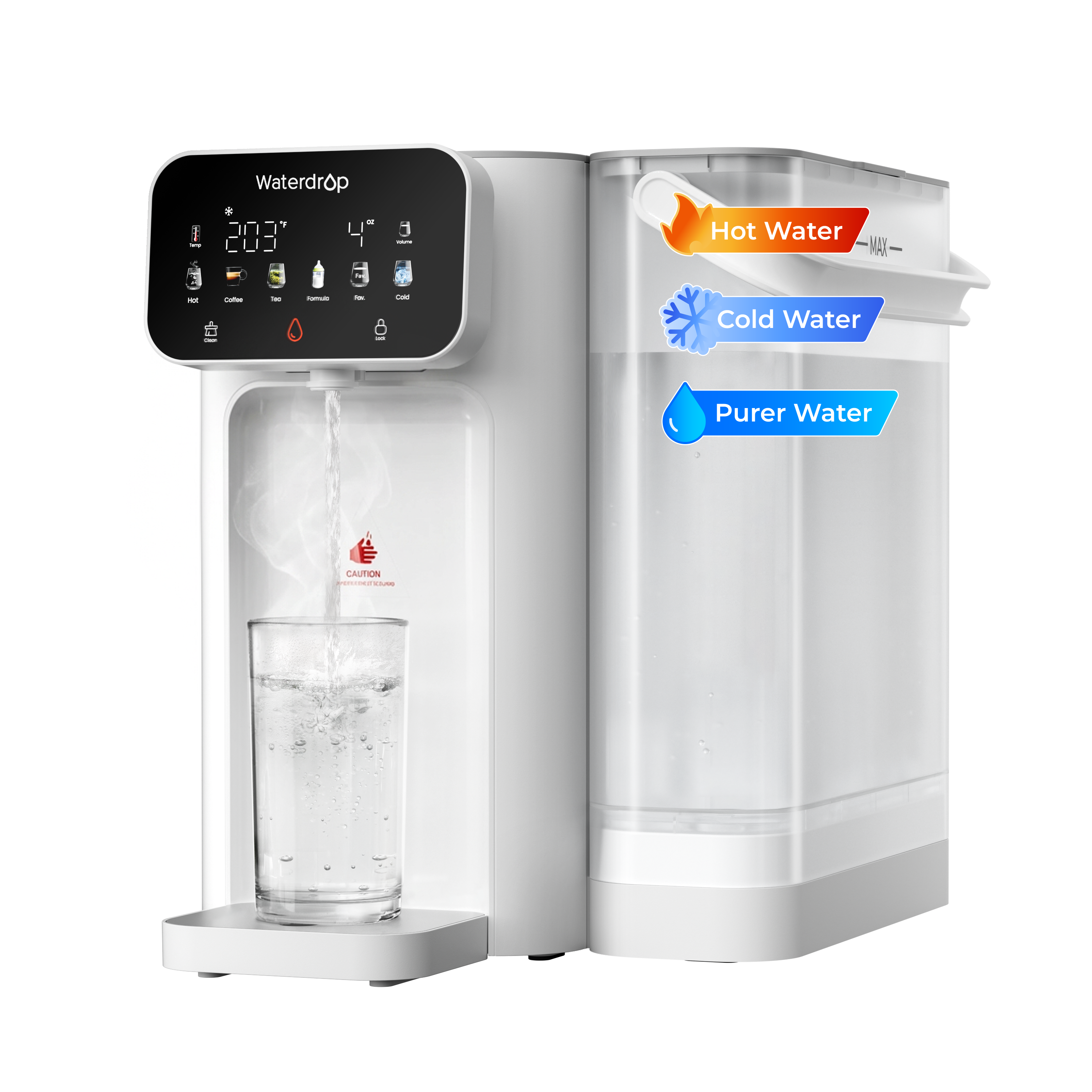 Waterdrop Instant Hot and Cold Countertop Water Filter Dispenser CT01