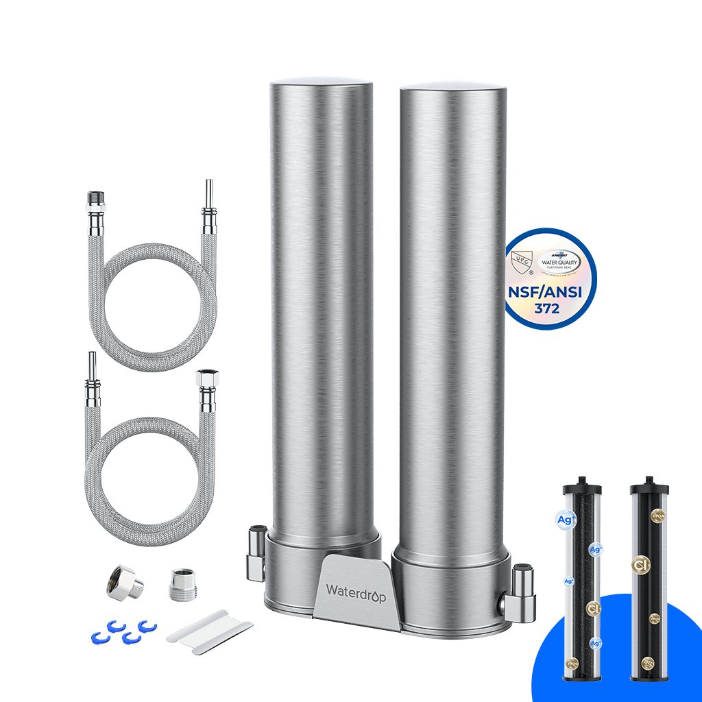 Waterdrop DST Stainless Steel Under Sink Water Filter System