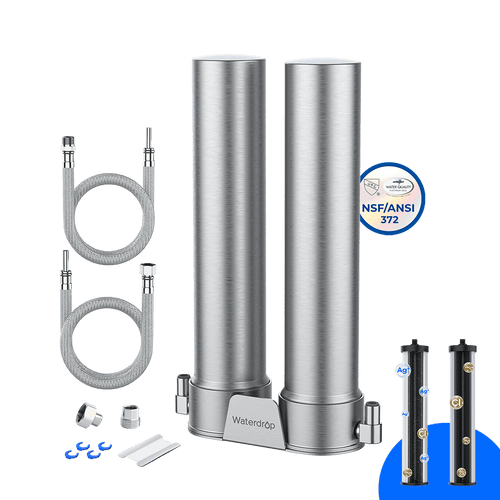 Waterdrop DST Stainless Steel Under Sink Water Filter System
