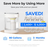 WD-ED12W Glass Electric Water Filter Dispenser - Instant Filtration for Soft Water