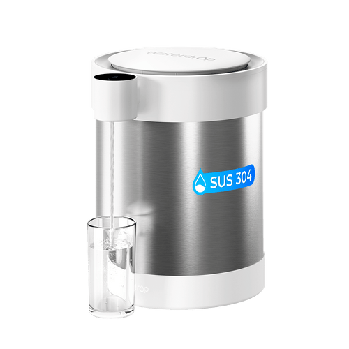 Waterdrop 5-Stage Stainless Steel Countertop Water Filter, Reduce 70+ Contaminants, Includes Lead, Chlorine and Cadmium