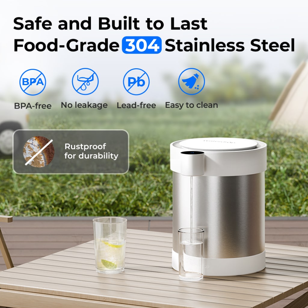 safe and built to last food-grade 304 stainless steel