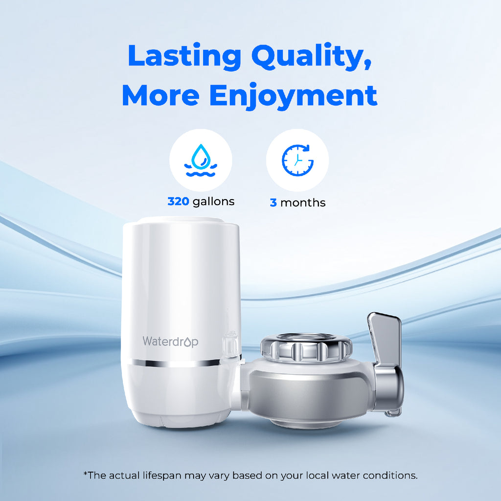 Waterdrop 320-Gallon Long-Lasting Faucet Water Filter FC-01