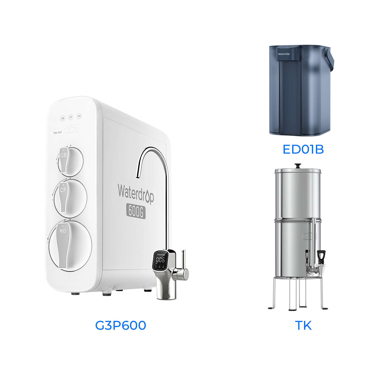 G3P600 Tankless Reverse Osmosis System - Waterdrop G3P600 Bundles