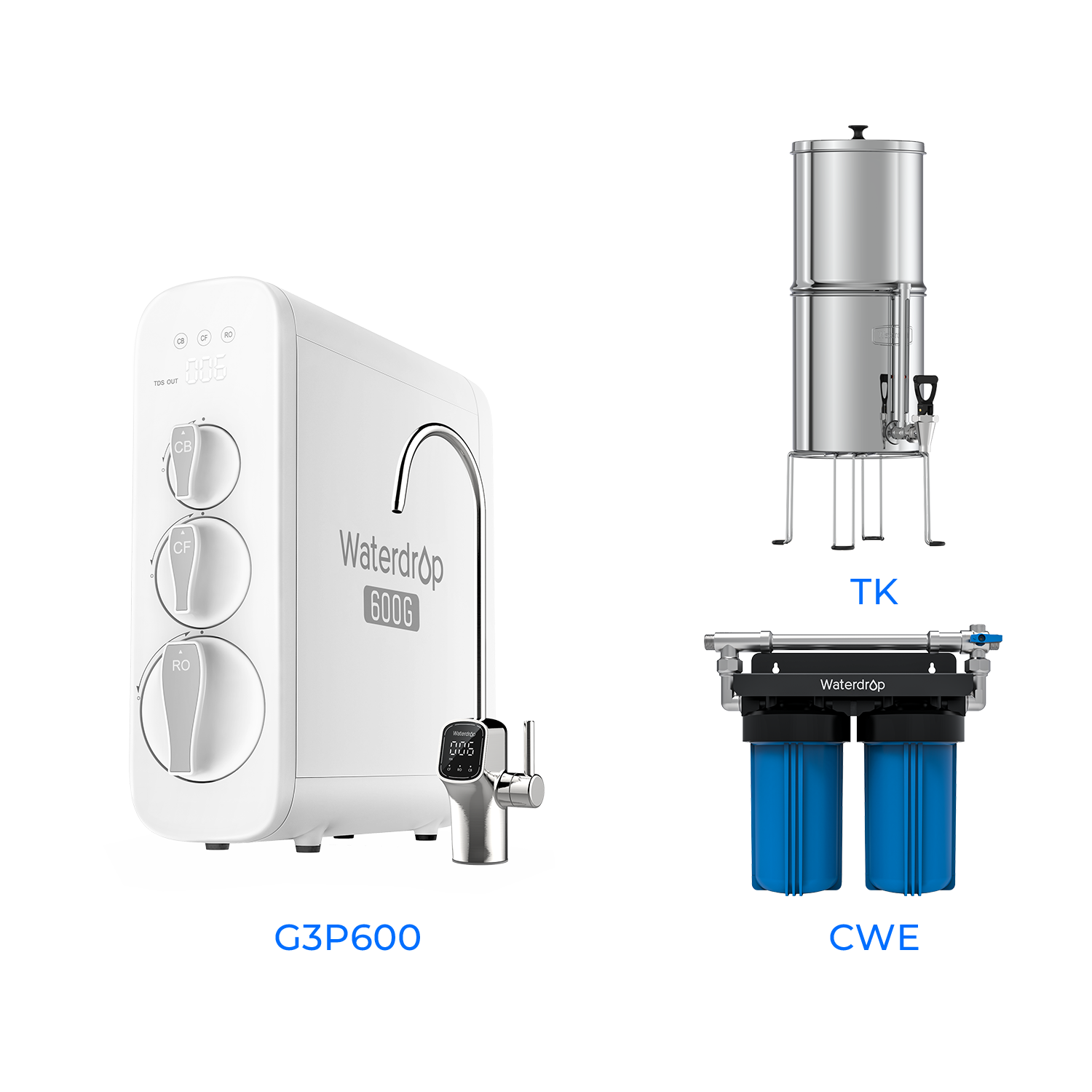 G3P600 Tankless Reverse Osmosis System - Waterdrop G3P600 Bundles