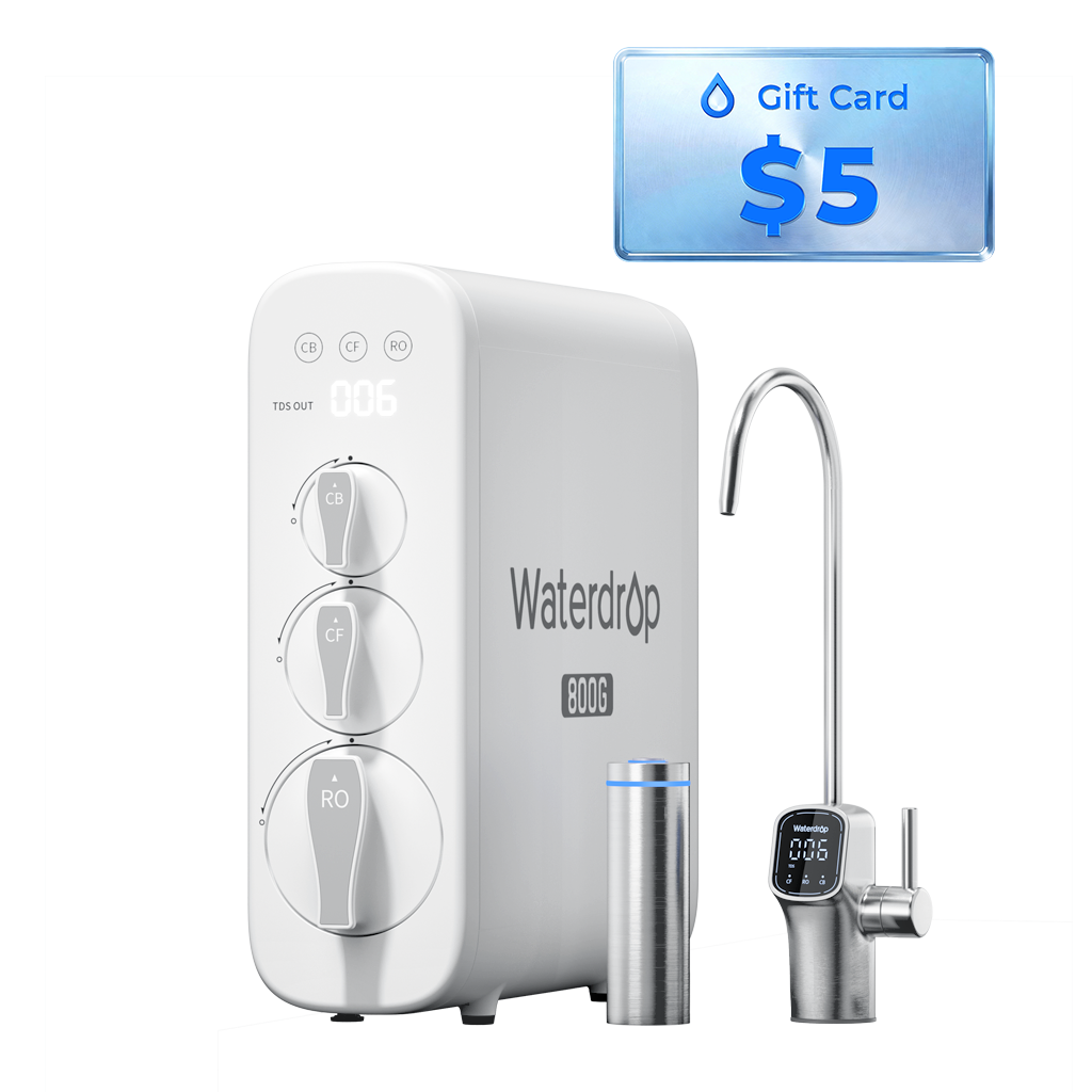 800 GPD Tankless RO System with UV Sterilizing Light - Waterdrop G3P800