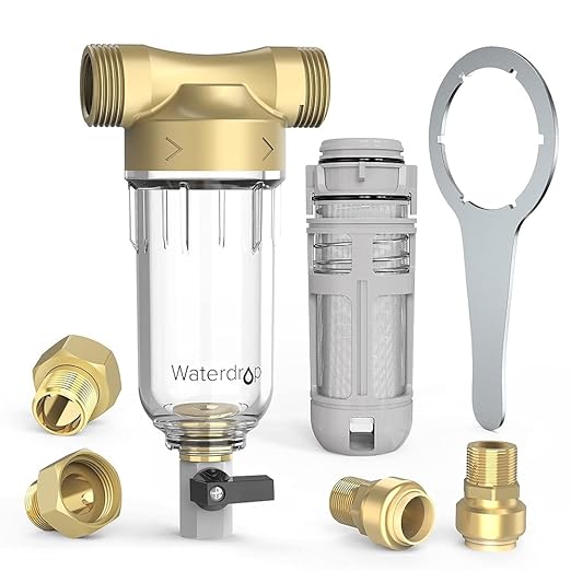 Reusable Whole House Spin Down Sediment Water Filter 50 Micron