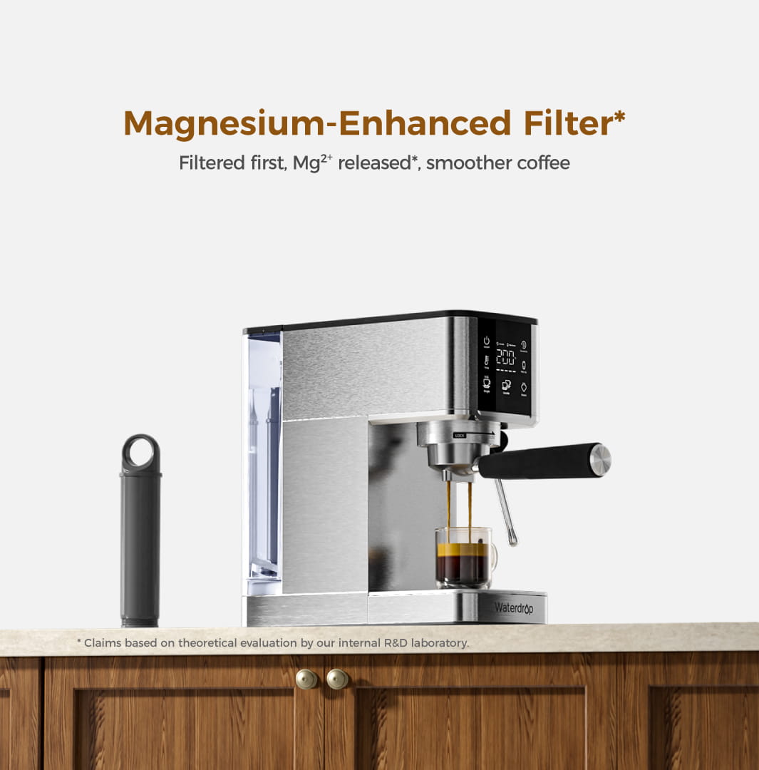 Waterdrop MC-02-M Semi-Automatic Espresso Machine, Coffee Maker with 20 Bar Pressure