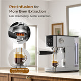 Waterdrop MC-02-M Semi-Automatic Espresso Machine, Coffee Maker with 20 Bar Pressure