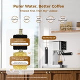 Waterdrop MC-02-M Semi-Automatic Espresso Machine, Coffee Maker with 20 Bar Pressure