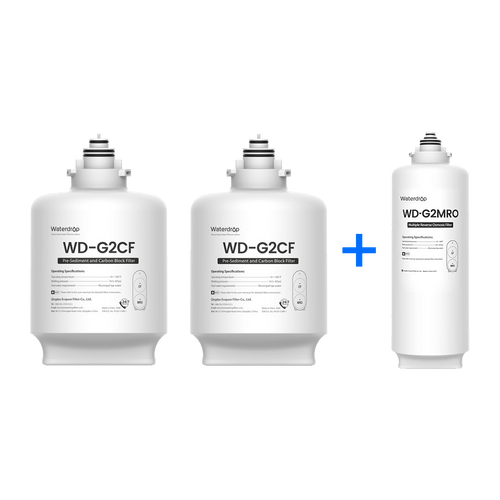 Waterdrop G2 RO System Replacement Filters Set - 400 GPD