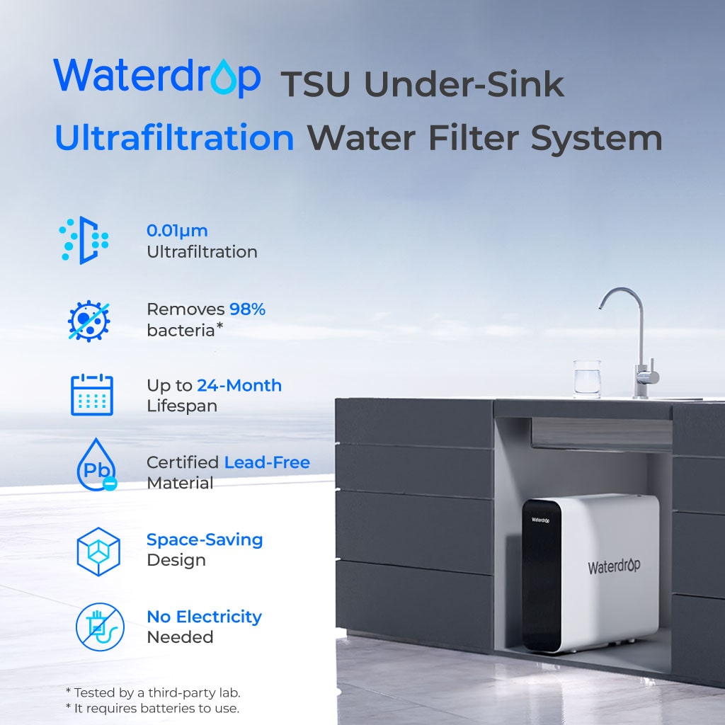 Ultrafiltration Under Sink Water Filter System Waterdrop TSU-W