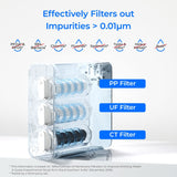 Ultrafiltration Under Sink Water Filter System Waterdrop TSU-W