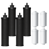 Black Elements & Fluoride Filters Replacement for Waterdrop King Tank Systems and Other Gravity-fed Filtration Systems