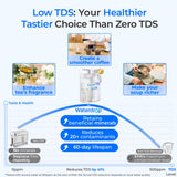 Waterdrop ED25TW Rechargeable Water Filter Dispenser, 5-Stage Countertop System, Reduces TDS, Portable Design