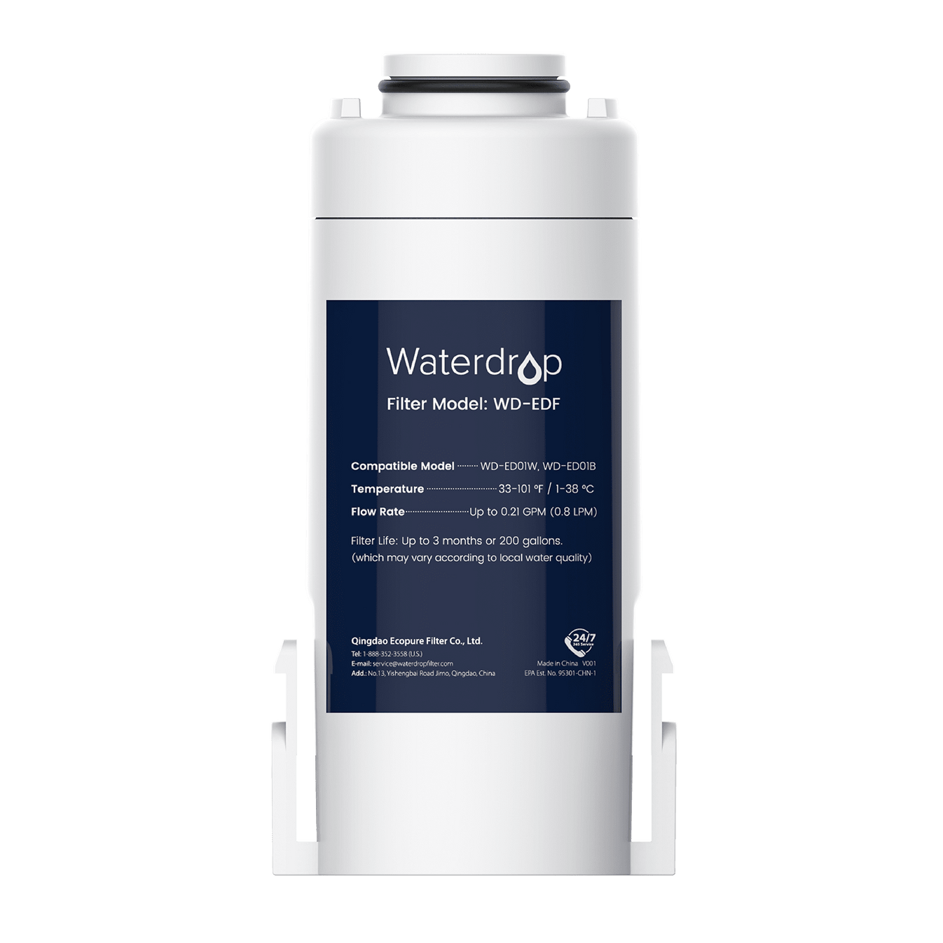 Waterdrop ED01 Replacement Filter WDEDF200gallon Filtration Capacity