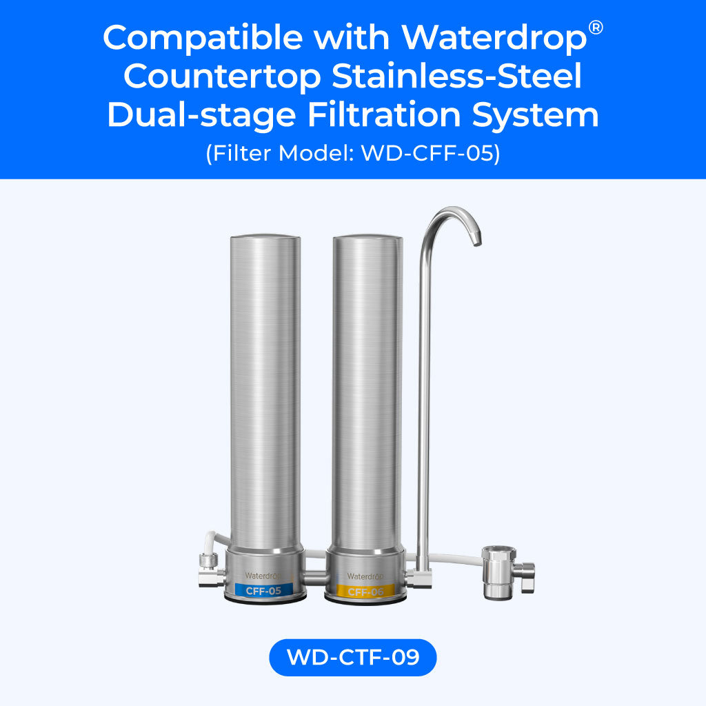 Waterdrop CFF-05 Replacement Filter for CTF-09 Faucet Filtration System