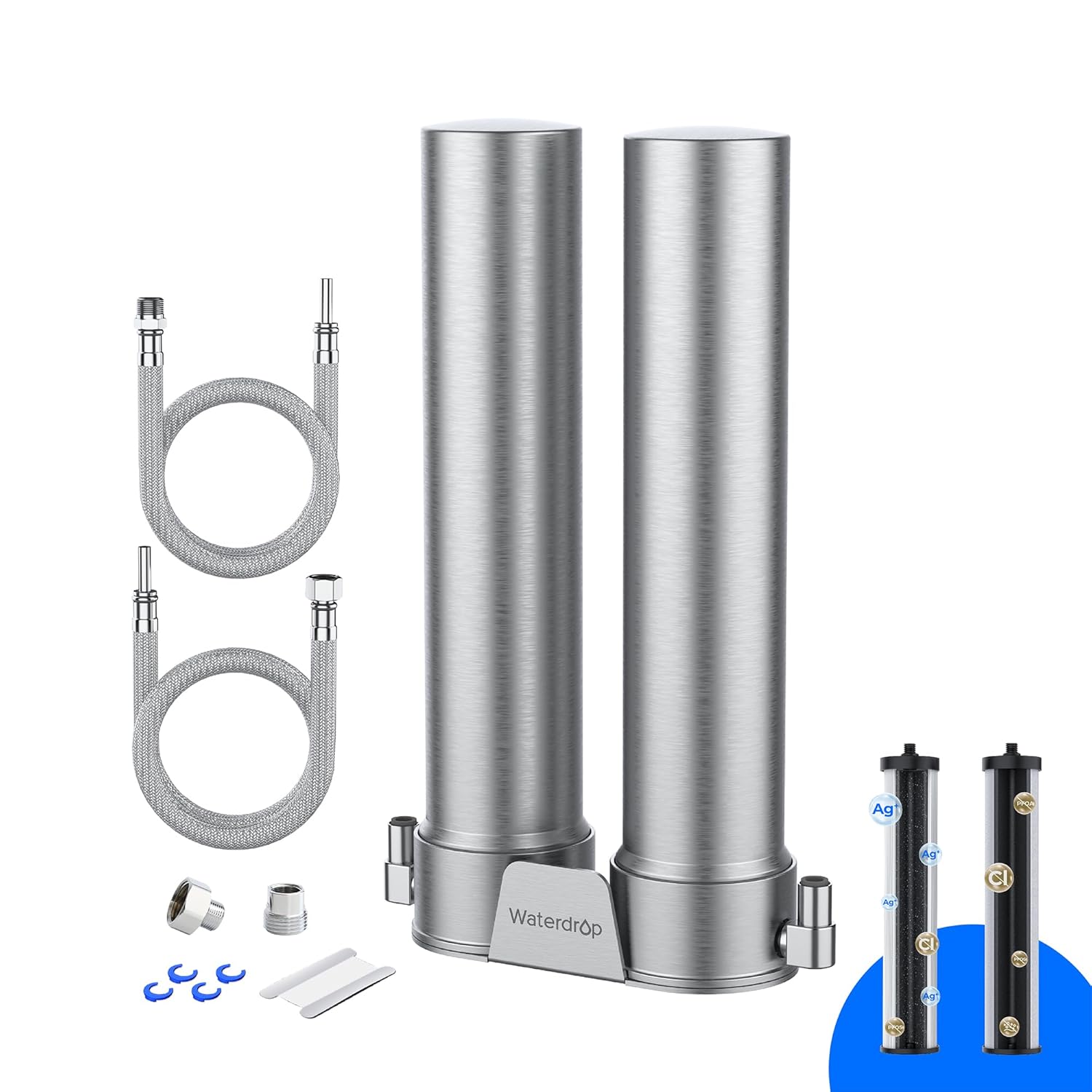 Waterdrop Premium Stainless Steel Under Sink Water Filter